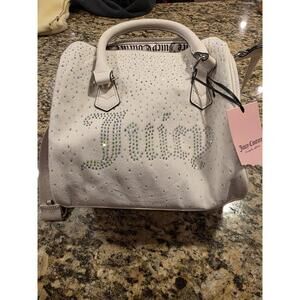 NWT Juicy Couture Let It Shine Crossbody/Satchel - Pink Clay Velour